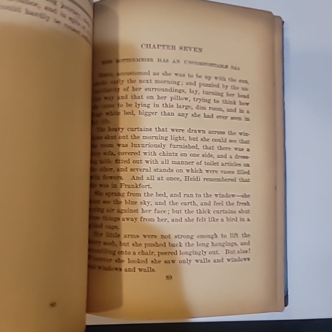 Heidi by Johanna Spyri 1925 Edition HC Book