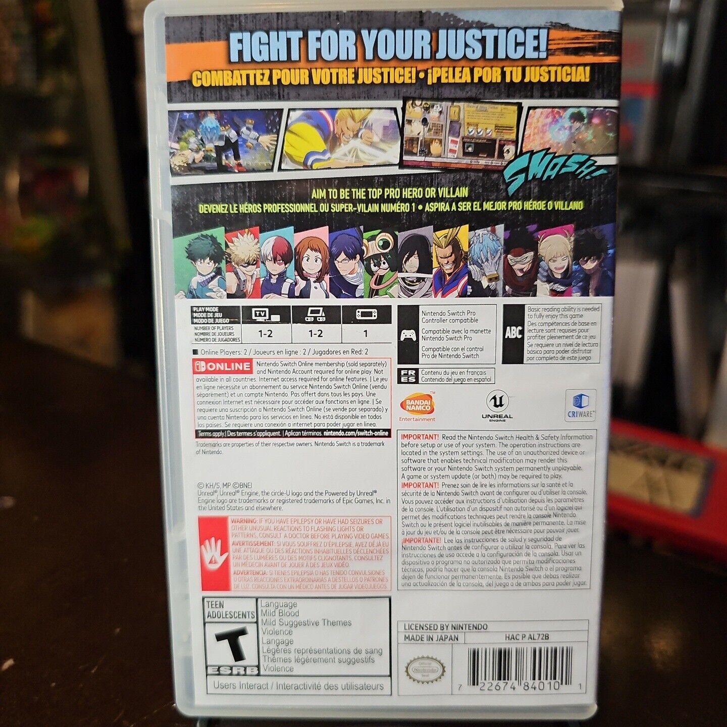 MY HERO One’s Justice - Nintendo Switch Tested