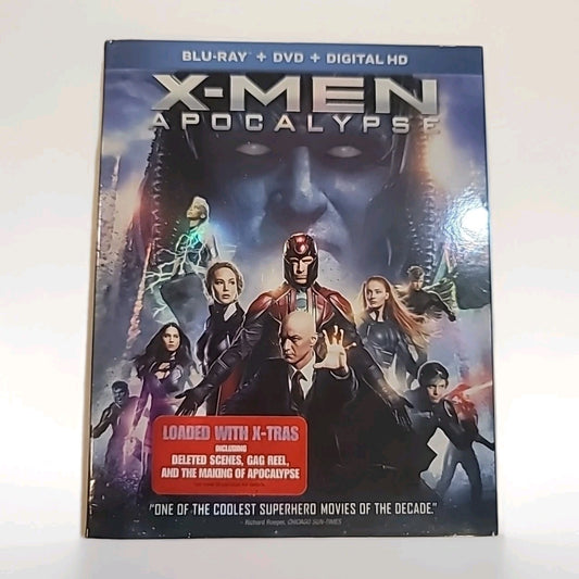 X-Men: Apocalypse (Blu-Ray / DVD / Digital) NEW slipcover 