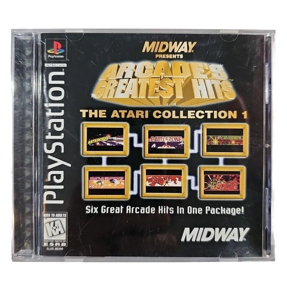 Arcade's Greatest Hits: The Atari Collection 1 for Playstation PS1 Complete CIB