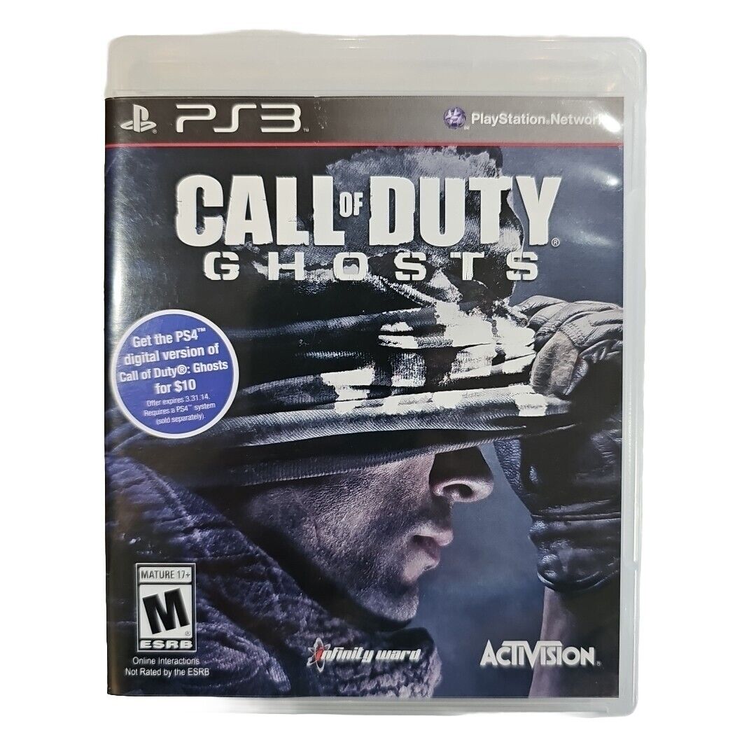 CALL OF DUTY GHOSTS PS3 PlayStation 3 - Activision, 2013 Complete Edition A+disc