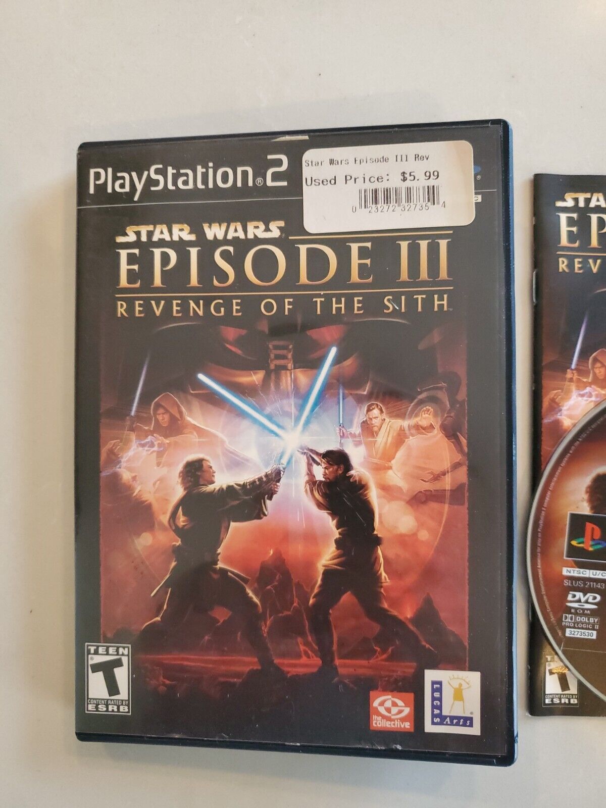 Star Wars Episode III 3: Revenge Of The Sith PlayStation 2 PS2 Game CIB