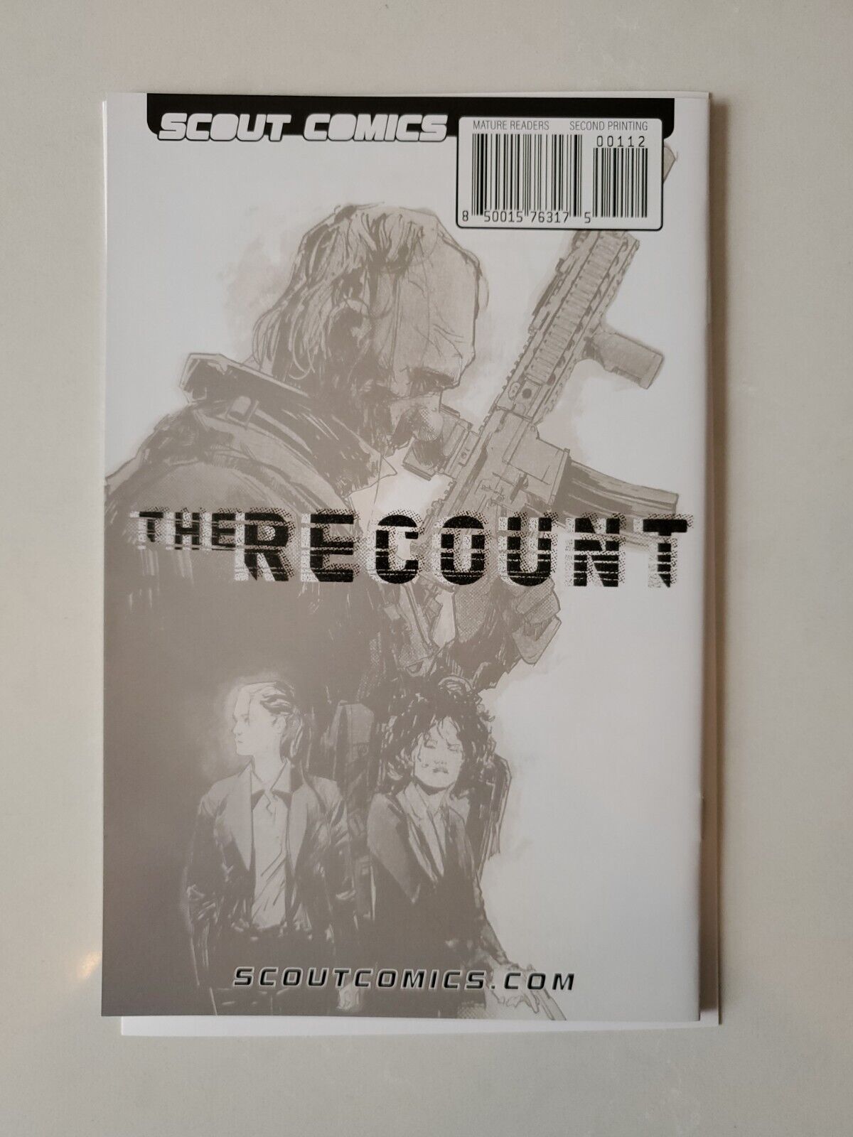 Recount #1 2nd Print - Scout Comics NM AUTOGRAPHED Signed Hedrick