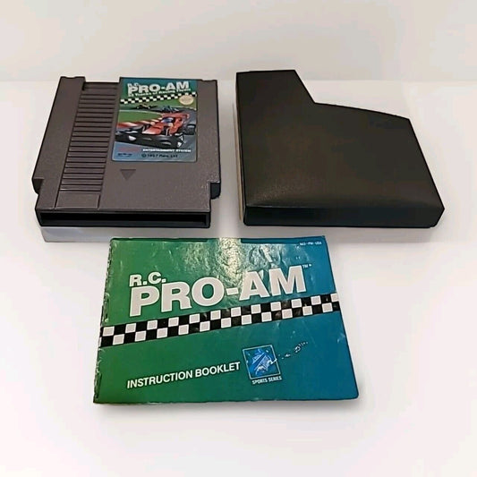 NES R.C. PRO-AM Cart, Sleeve and Booklet