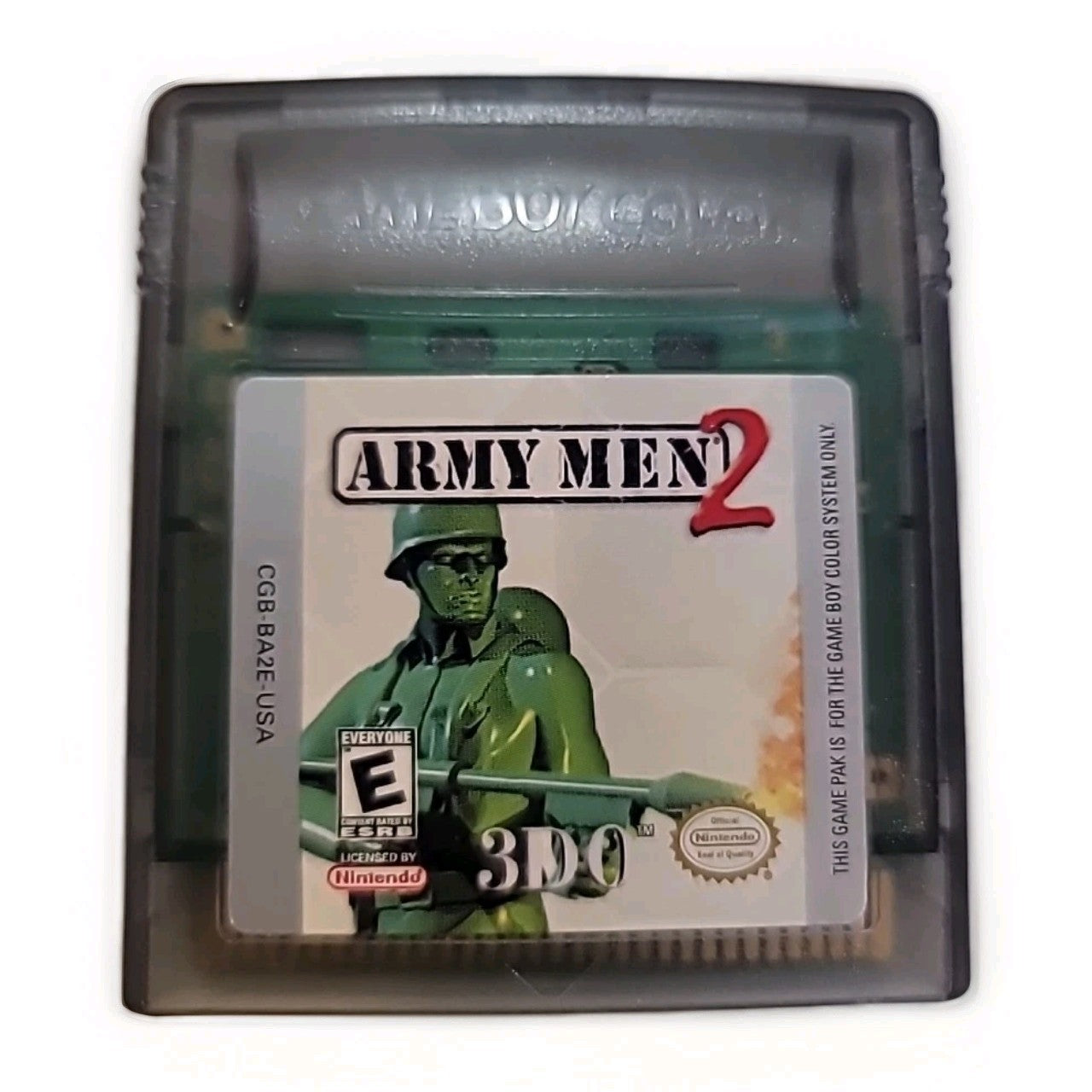 Army Men 2 Nintendo Gameboy Color GBC Cleaned Tested Authentic Game Boy