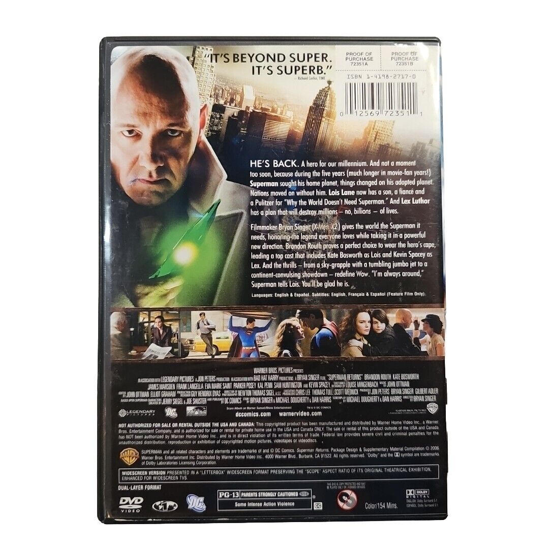 Superman Returns DVD Widescreen Edition 