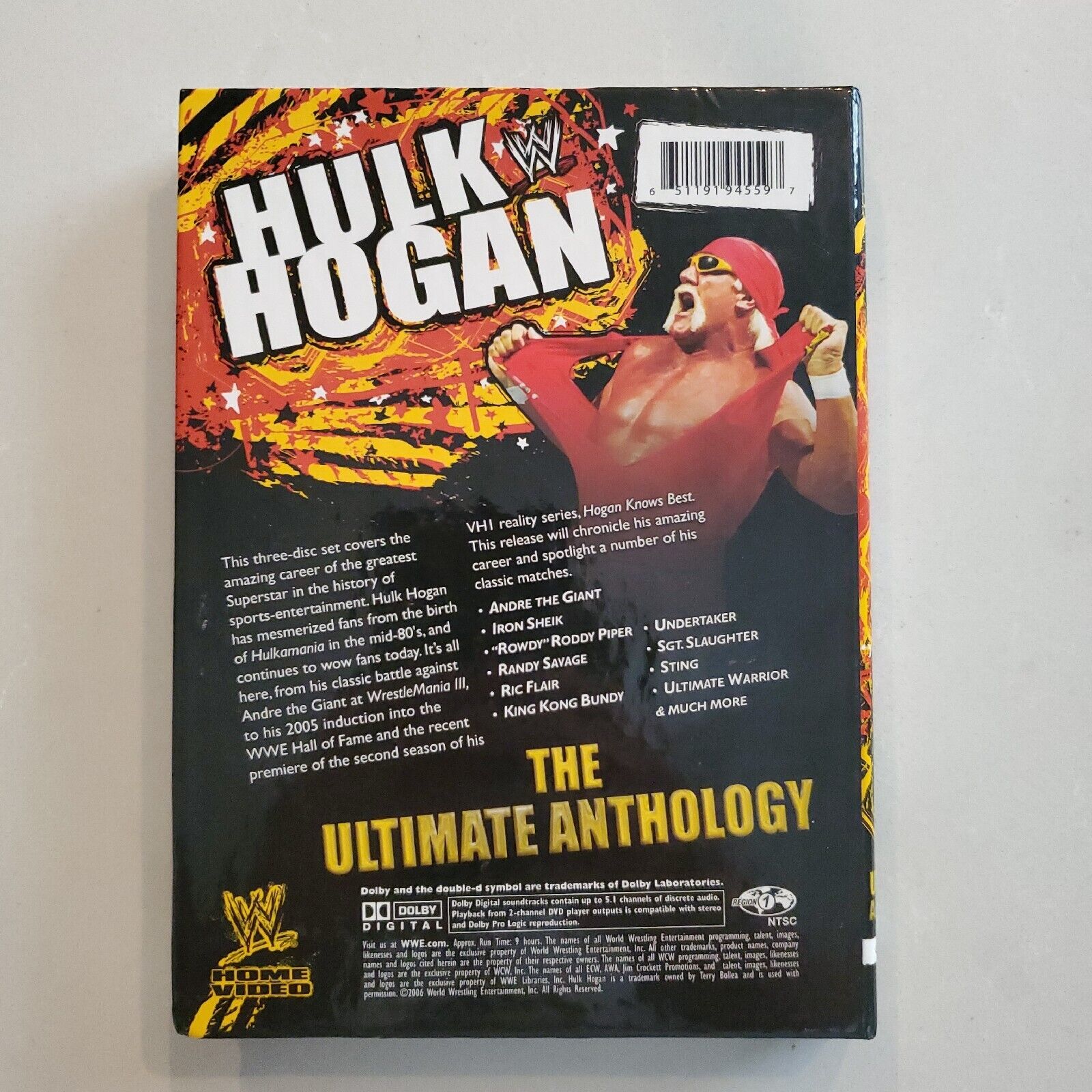 WWE - Hulk Hogan: The Ultimate Anthology (3-Disc + Bonus, DVD, 2006) 