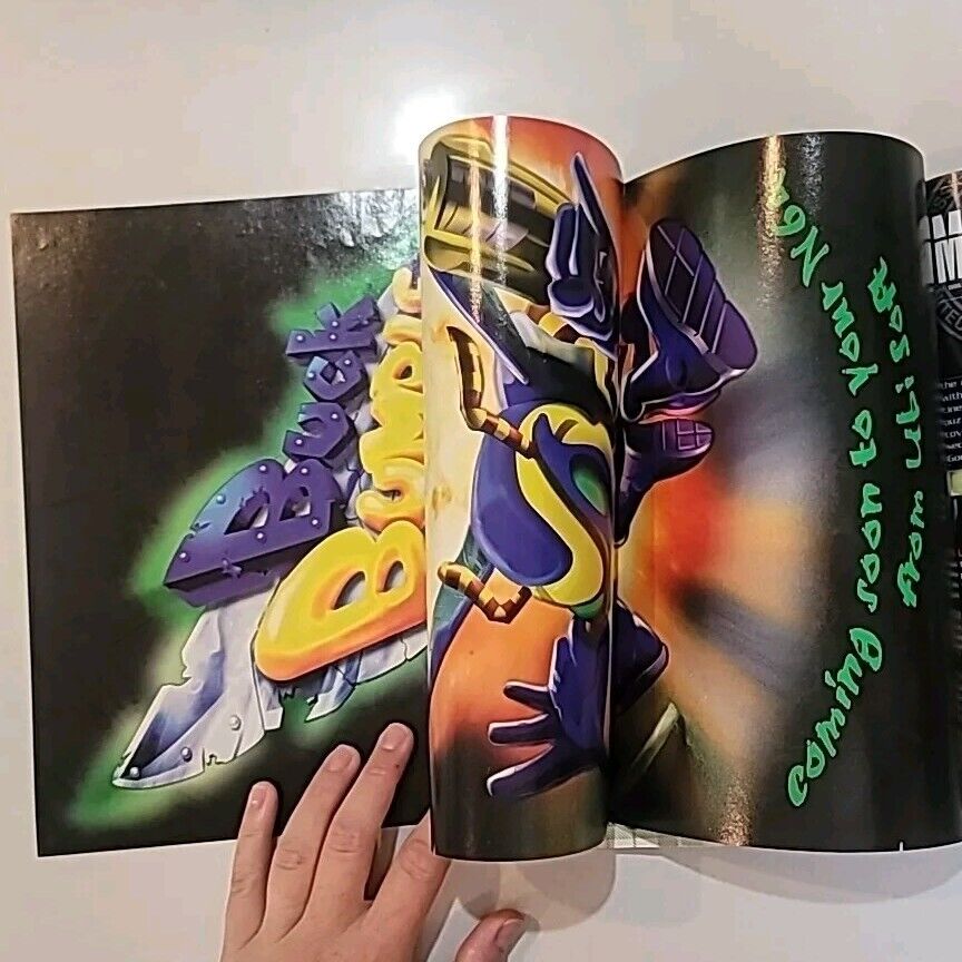 Nintendo Power Magazine Vol 110 WWF Warzone 1998 with Poster Buck Bumble   1121