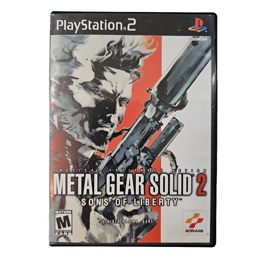 PS2 Playstation 2 MGS 2 Metal Gear Solid 2 Sons of Liberty No Manual