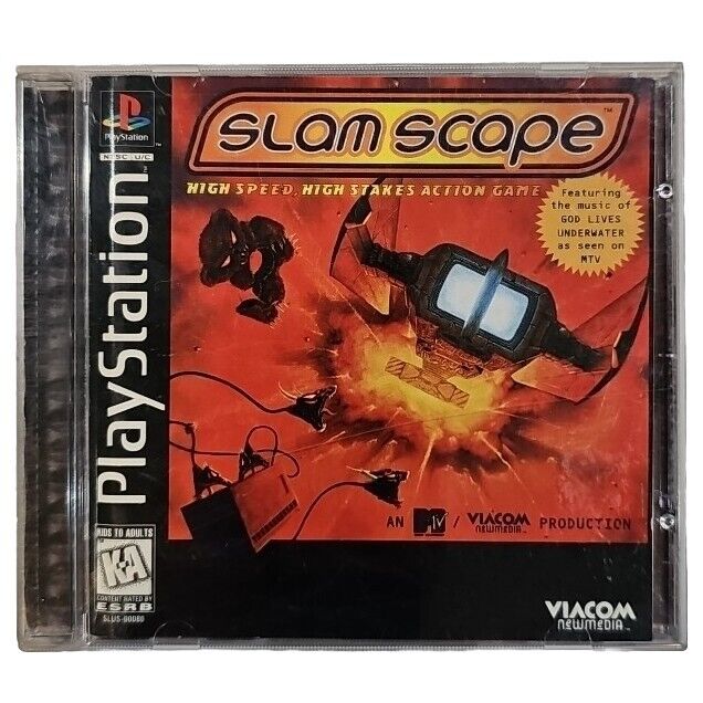 SlamScape PS1 Complete In Box (Sony PlayStation 1, 1996) No Manual