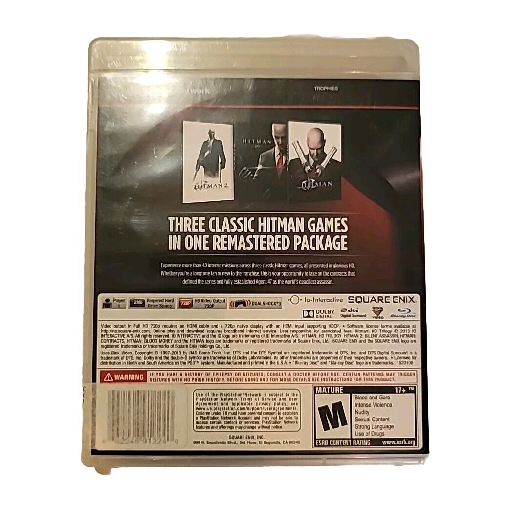 Hitman HD Trilogy Playstation 3 PS3 PREOWNED COMPLETE CIB 