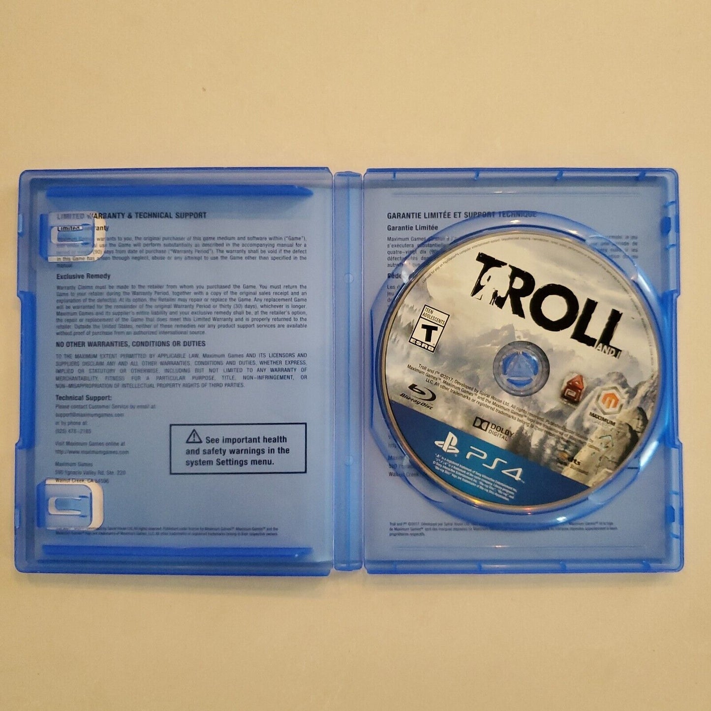 Troll and I (Sony PlayStation 4, 2017) Tested No Manual