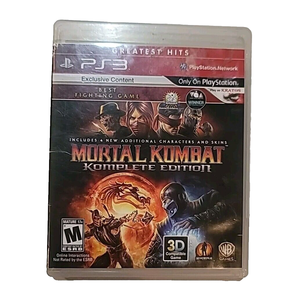 Mortal Kombat -- Komplete Edition (Sony PlayStation 3, 2012) PS3