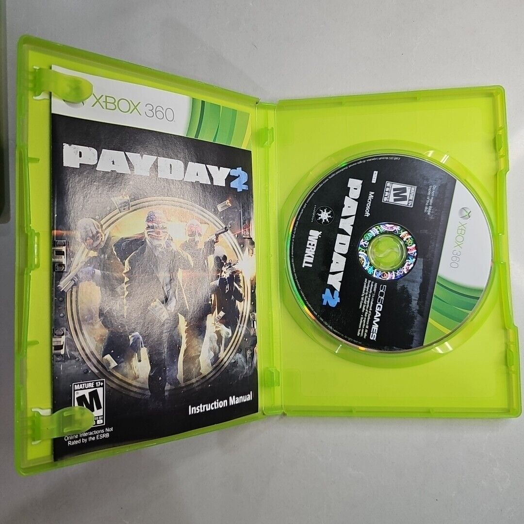 Payday 2 (Microsoft Xbox 360, 2013) CIB. Pre Owned