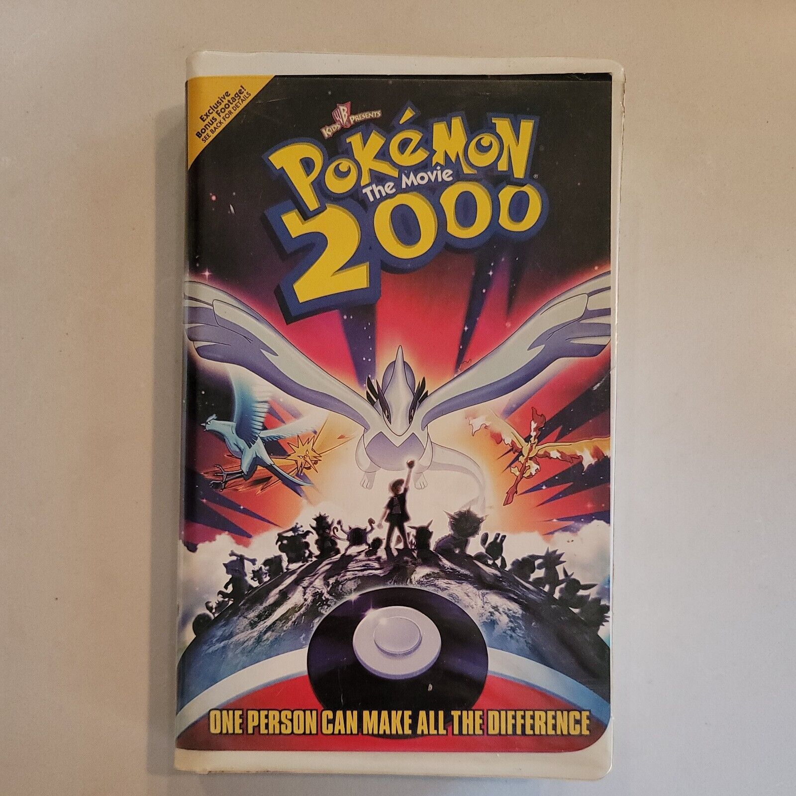 Vintage Pokemon Card Game the Movie 2000 VHS Clamshell Very Good Condition BB1