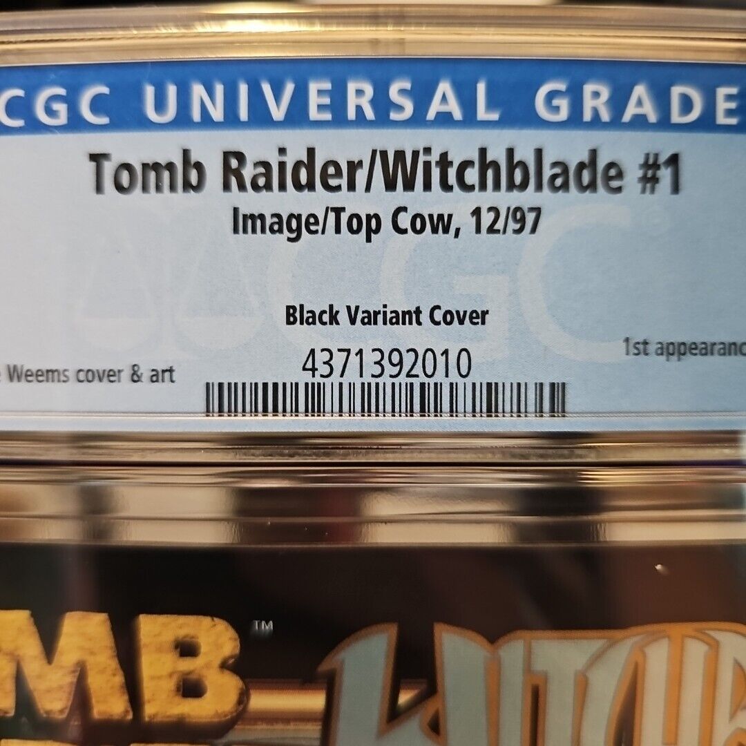 Tomb Raider/Witchblade #1 Black Variant CGC 9.4 1st LARA CROFT