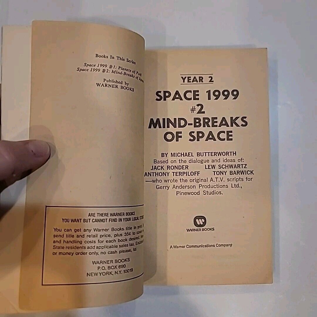 Space: 1999 Year 2, #2 Mind-Breaks Of Space by Michael Butterworth (Paperback)