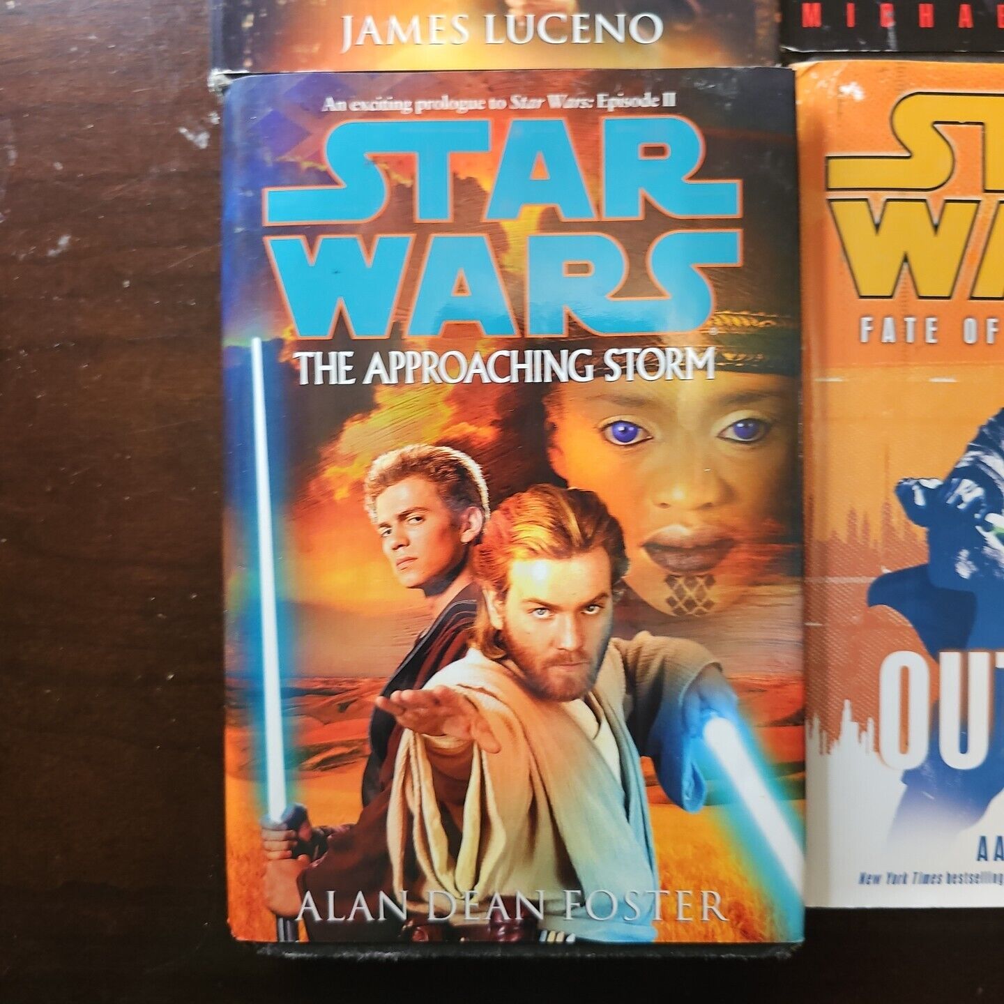 Lot 4 Star Wars Hardcover Books Darth MAUL APPROACHING STORM FATE OF JEDI, CLOAK