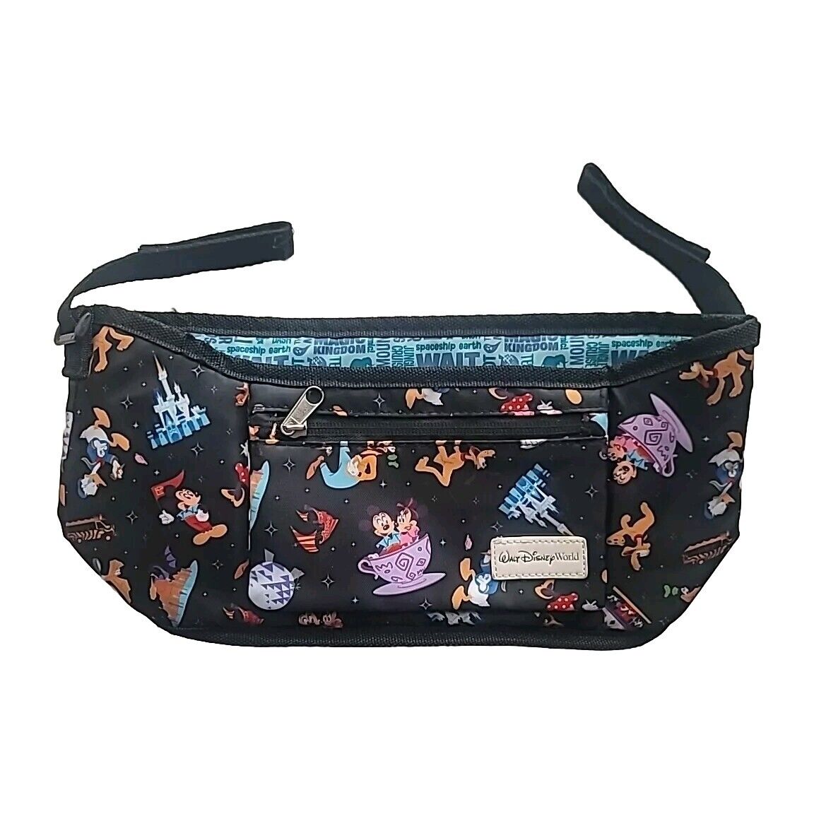 Disney Parks Mickey Mouse Stroller Organizer Baby Carrier Phone Snack Bag Black