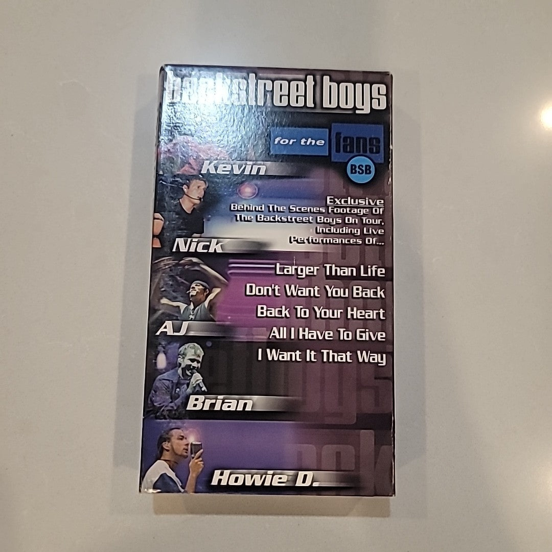 Backstreet Boys For The Fans VHS Video 2000 BSB 