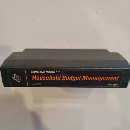 Texas Instruments Household Budget Management 1979 For TI COMMAND MODULE SB6