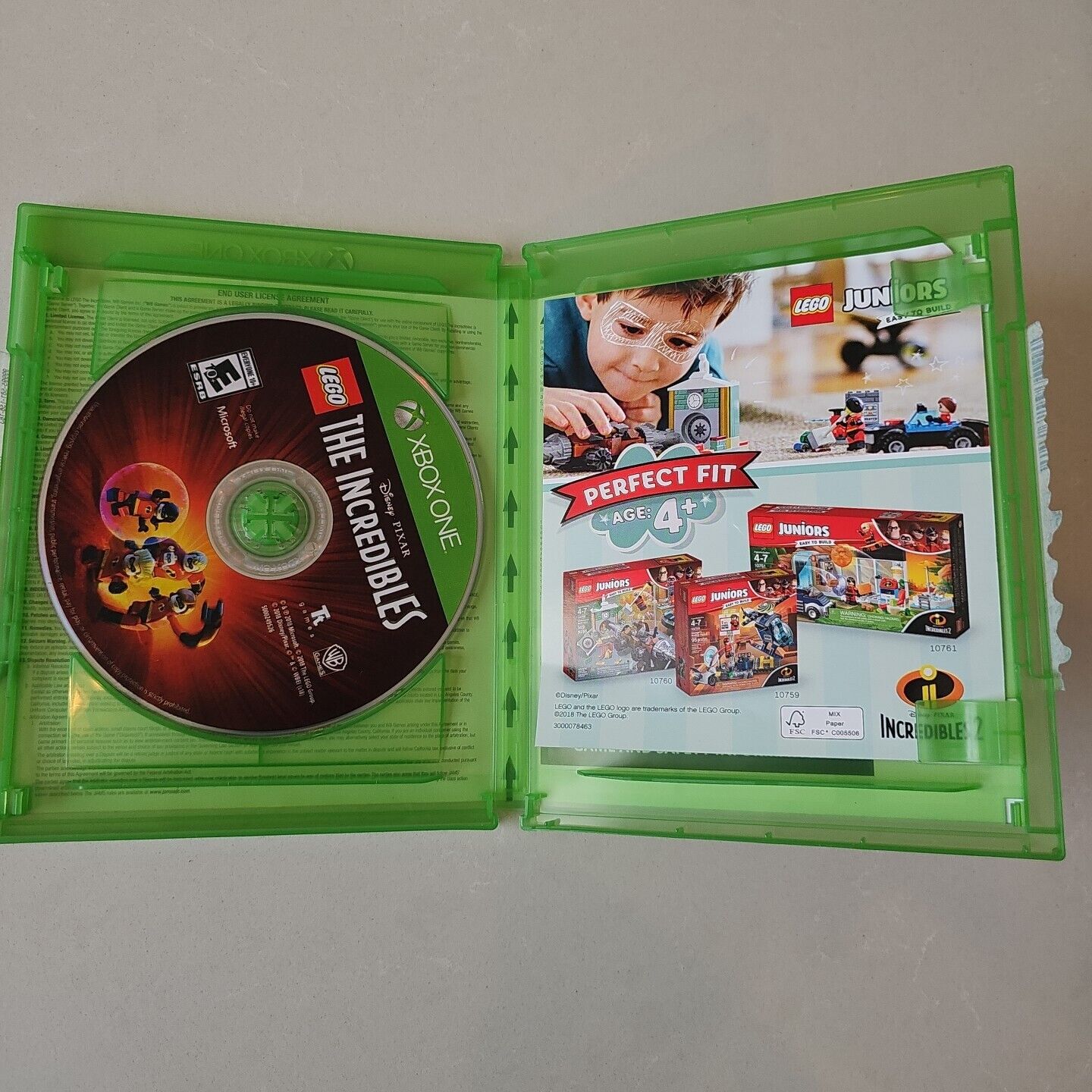 Lego The Incredibles Microsoft Xbox One by Disney Pixar Case Included Tested