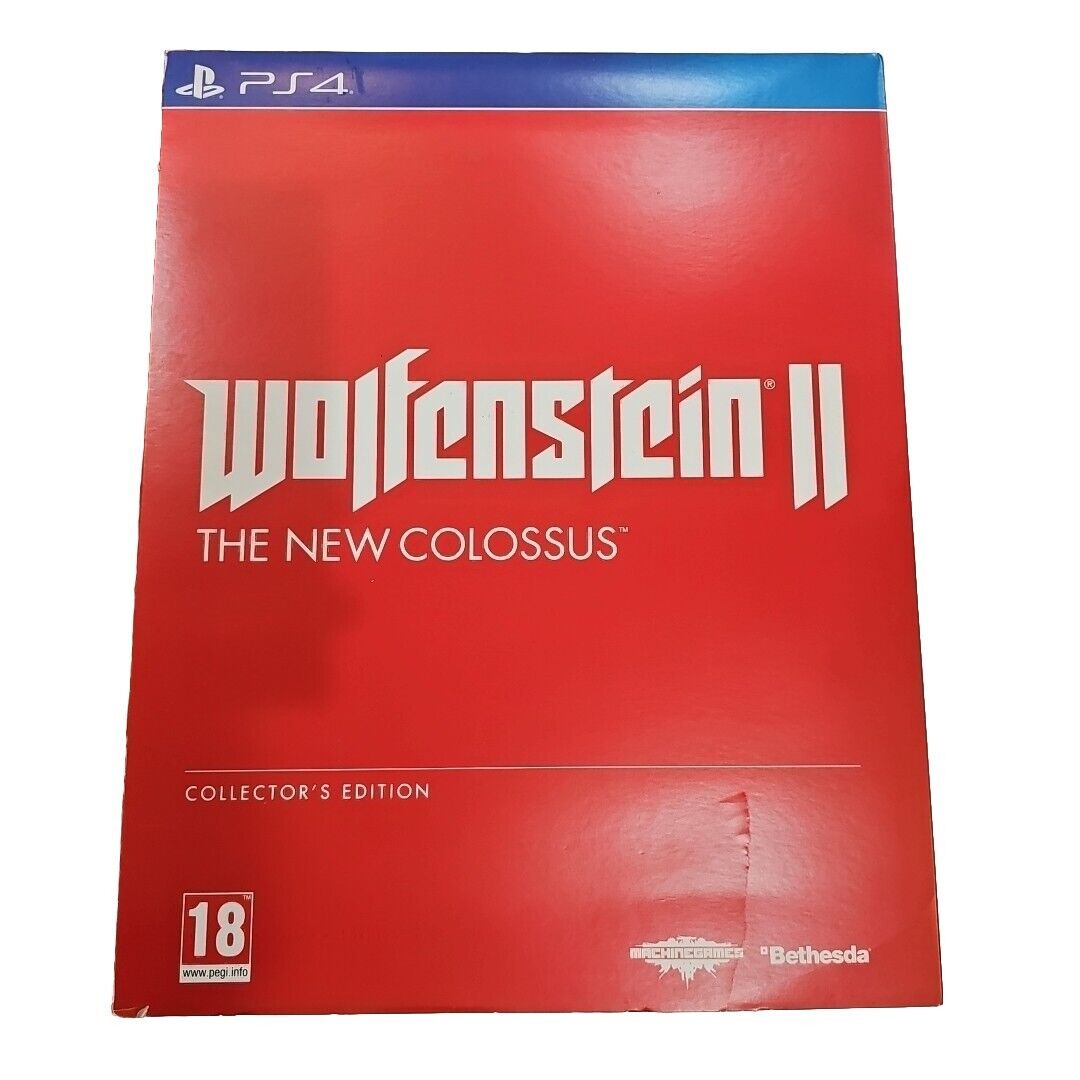 Wolfenstein 2 II The New Colossus Collector's Edition PS4 CIB COMPLETE