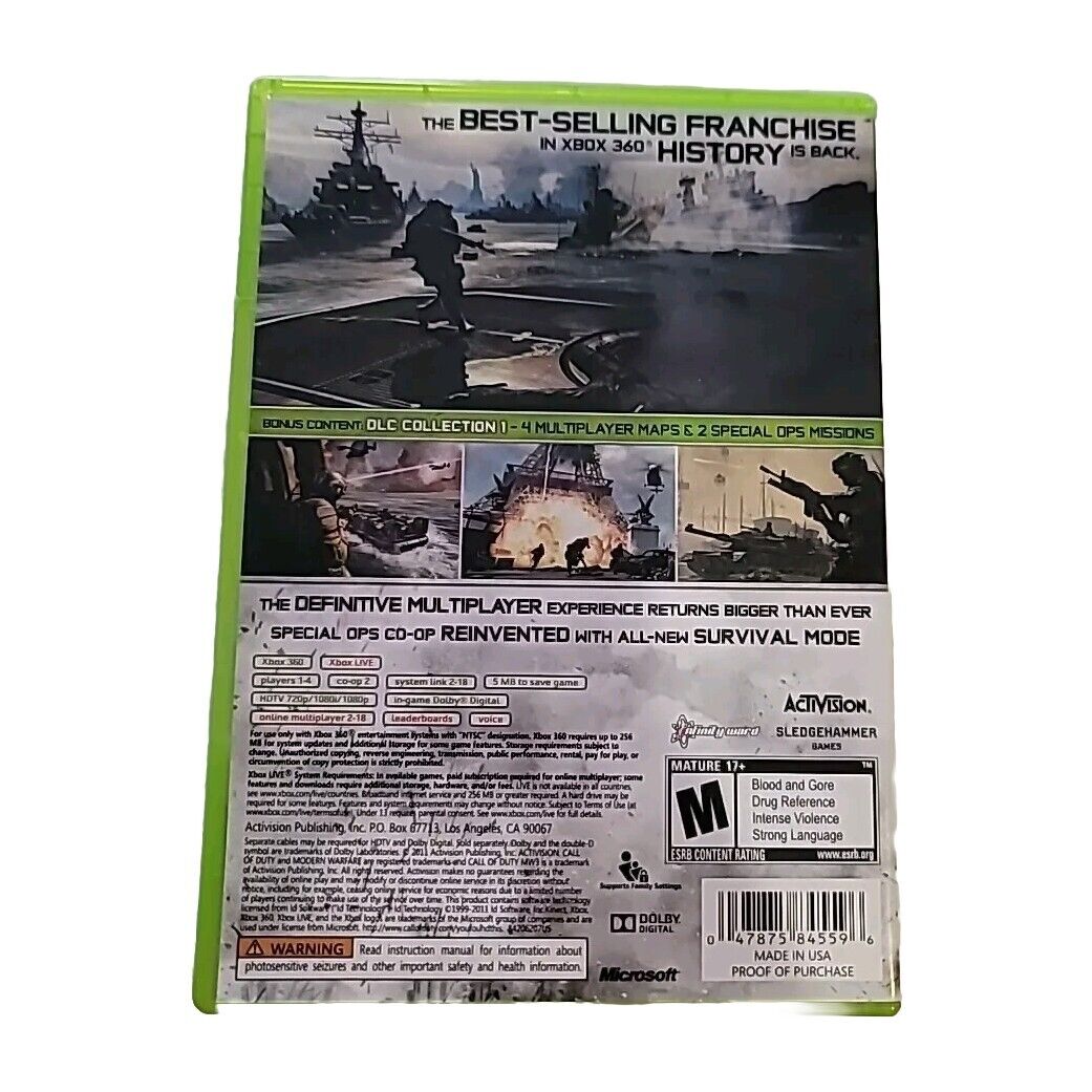 Call of Duty: Modern Warfare 3 (Xbox 360, 2011) CIB