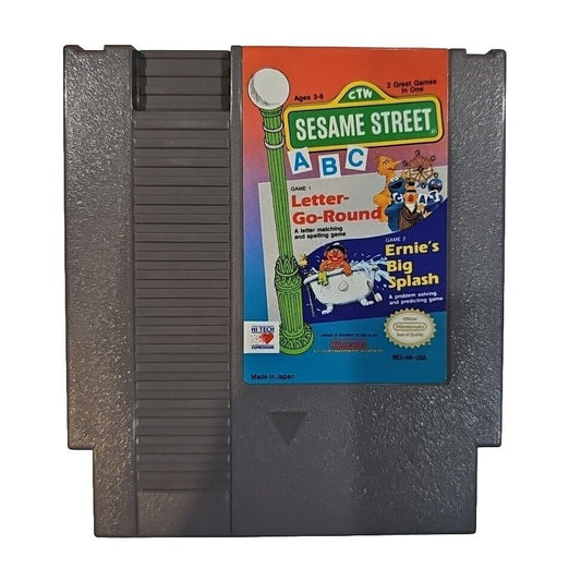 Sesame Street ABC A B C - NES Nintendo Game Cleaned And Tested 