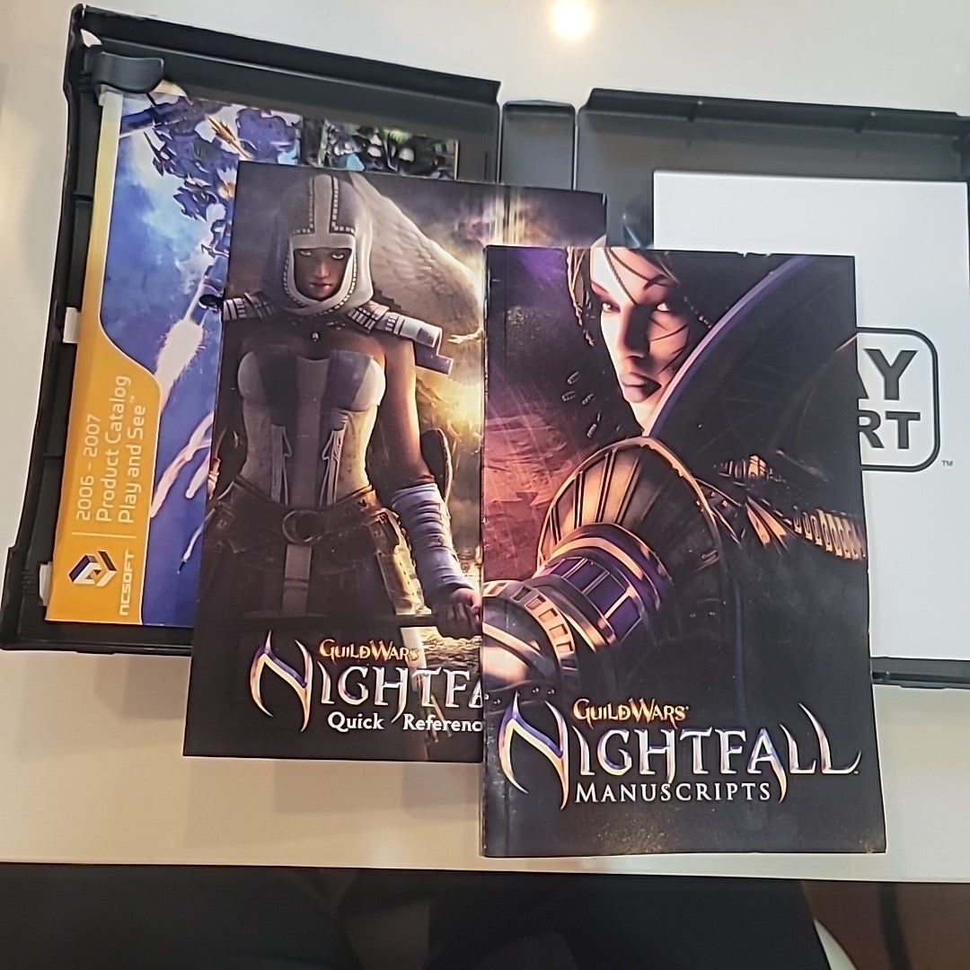 Guild Wars Nightfall - PC CD ROM COMPLETE w/Manual, Case, 4-Discs
