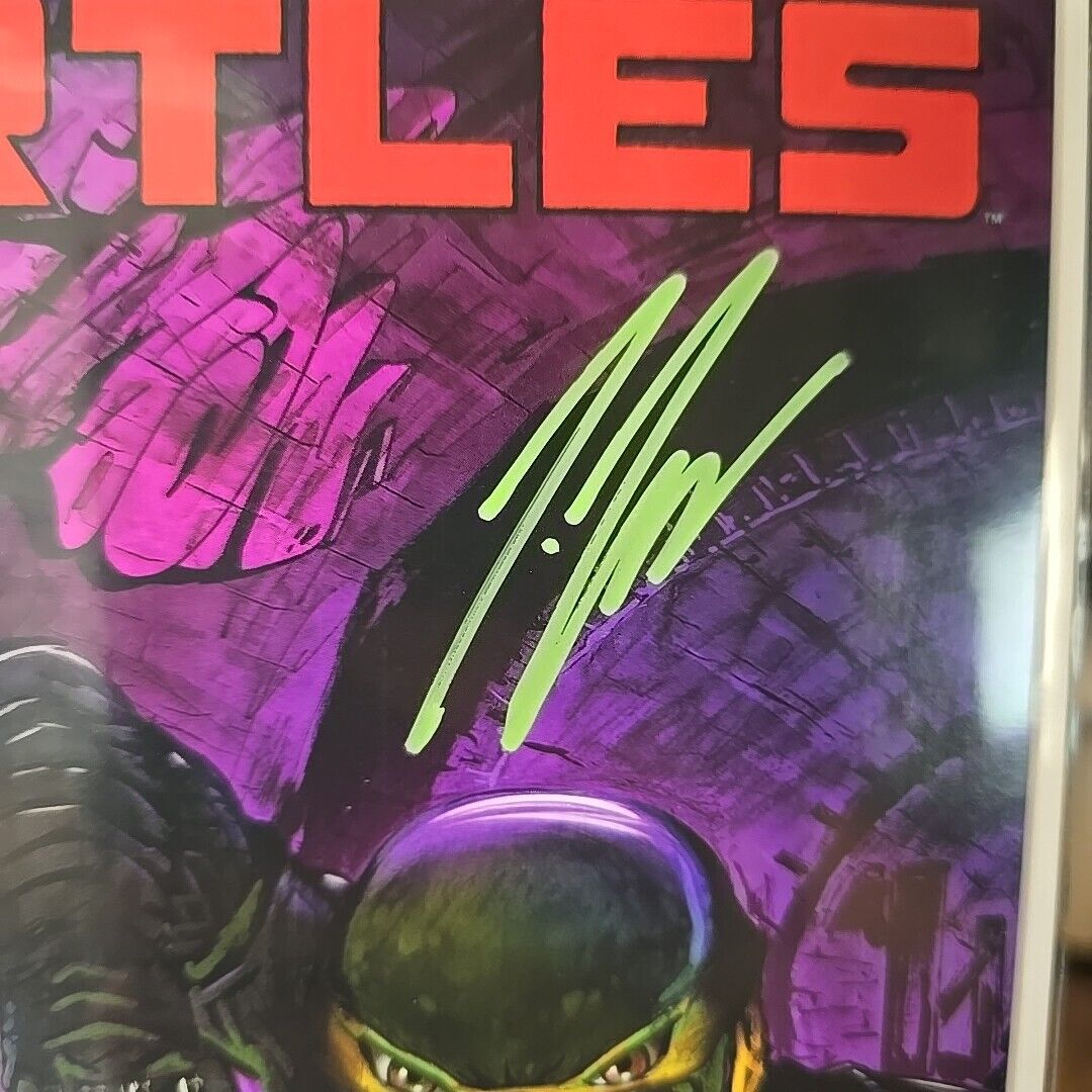 TMNT TEENAGE MUTANT NINJA TURTLES 148 NM Joe Doyle SIGNED Greg Horn VARIANT