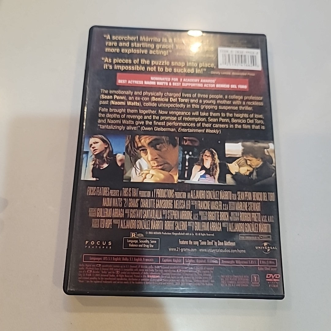 21 Grams (DVD, Widescreen 2004)