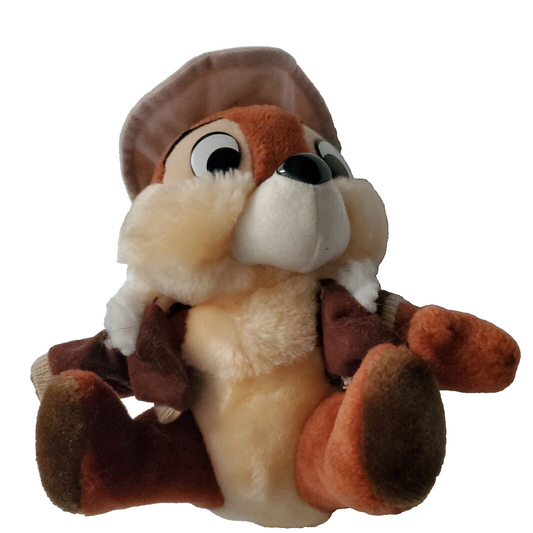 Chip & Dale Rescue Rangers Vintage 8" Plush Doll New Disneyland 80s 90s