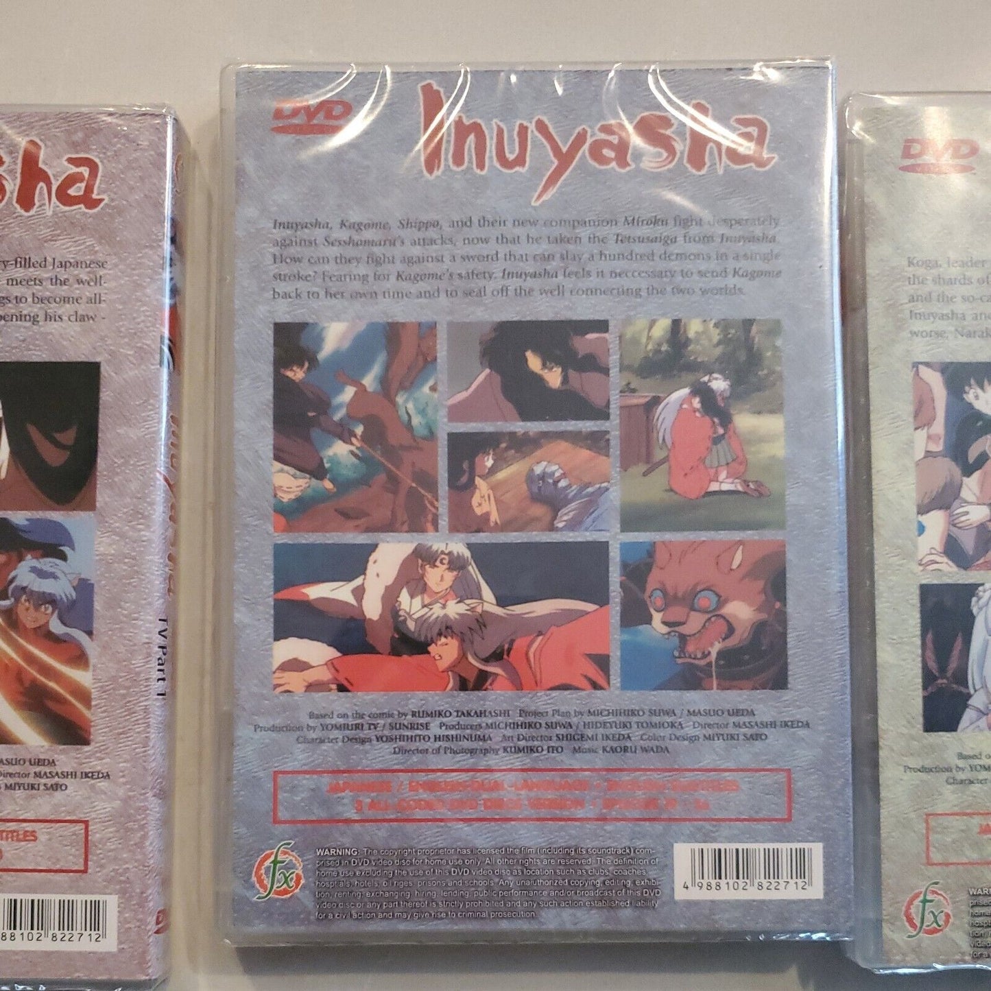 Inuyasha TV Part 1,2,3 Japanese with English Subtitles Brand New SB11