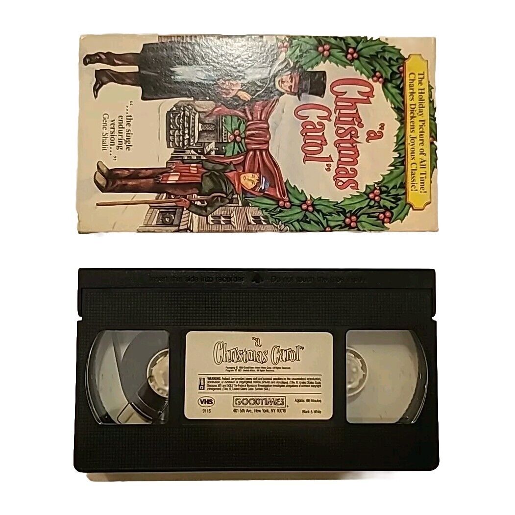 A Christmas Carol VHS 1989 Charles Dickens classic version