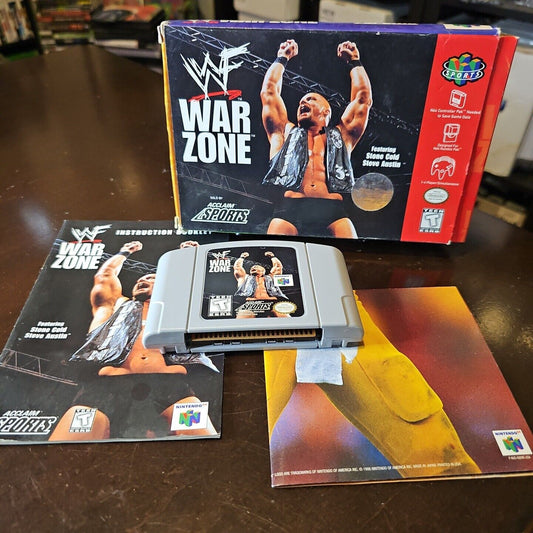 WWF War Zone Nintendo 64 N64 *CIB, COMPLETE*