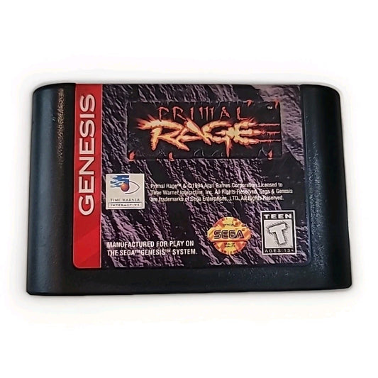 Primal Rage Sega Genesis 1995 Tested Nice Works Cart Only 