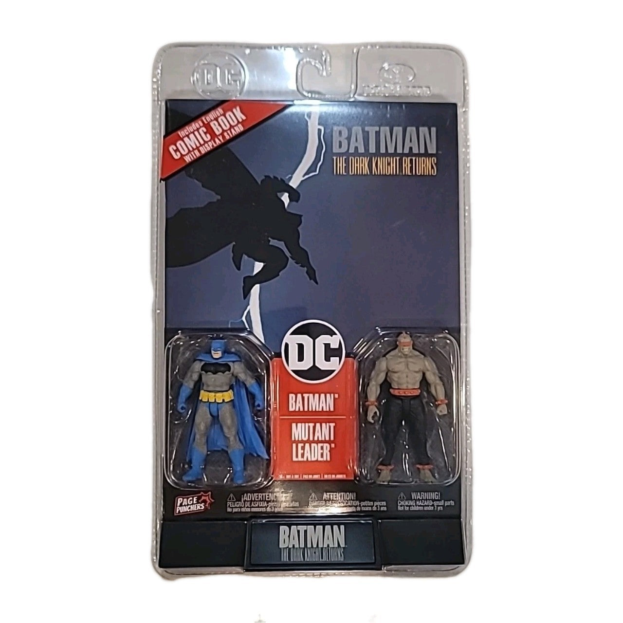 DC Direct Batman & Mutant Leader, 3" Page Punchers, Dark Knight Returns Set
