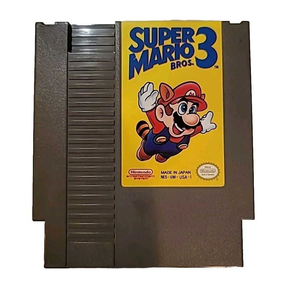 Super Mario Bros. 3 (Nintendo NES, 1990) Authentic Cartridge Only Tested & Works