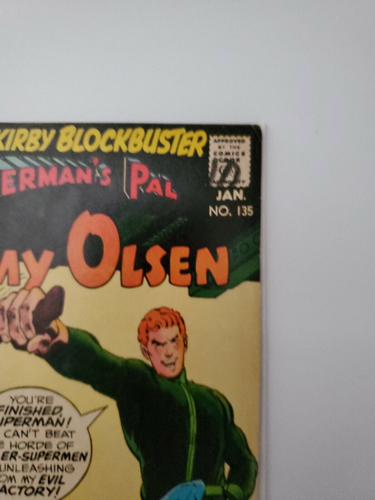 SUPERMAN'S PAL JIMMY OLSEN #135,KIRBY,ADAMS,2nd DARKSEID,NICE BOOK!