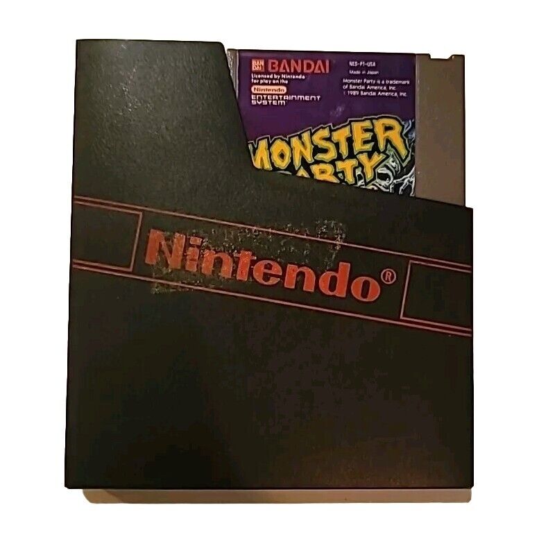 Monster Party Nintendo Nes Cleaned & Tested Authentic