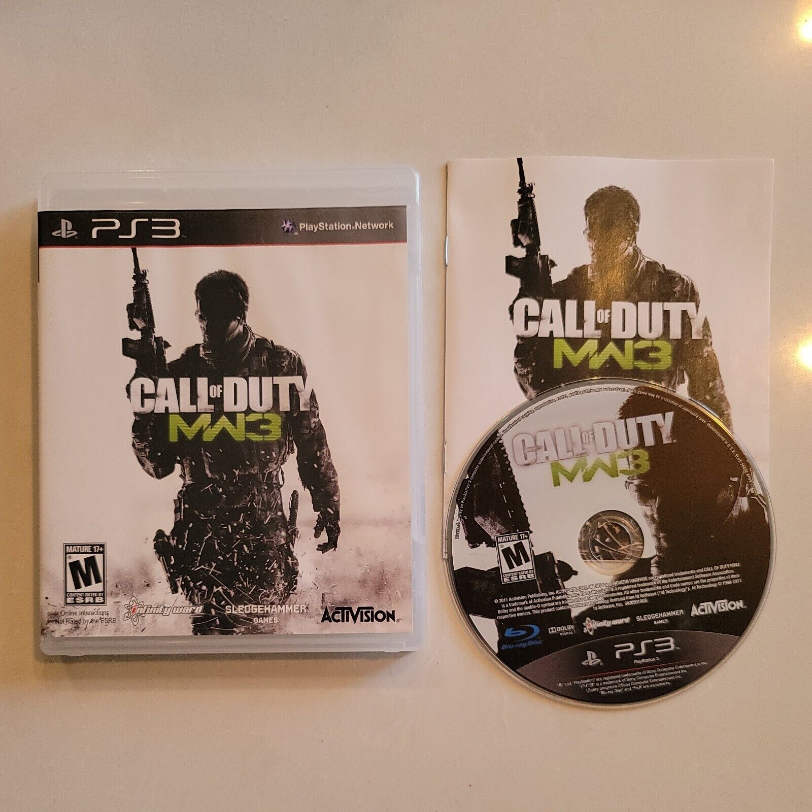 Call of Duty: Modern Warfare 3 (Sony PlayStation 3, 2011) SB10