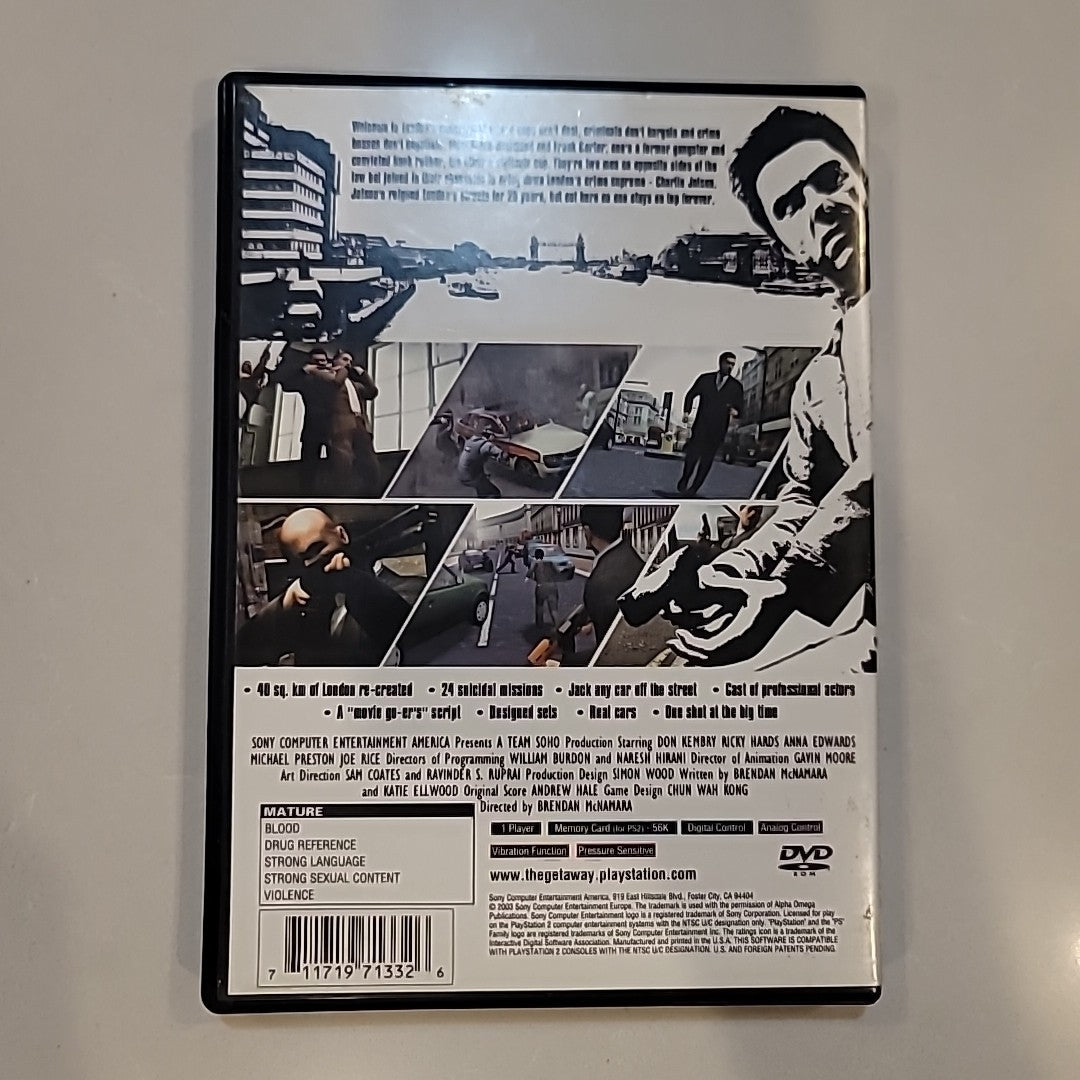 The Getaway - Sony PlayStation 2 PS2 (2003) Complete