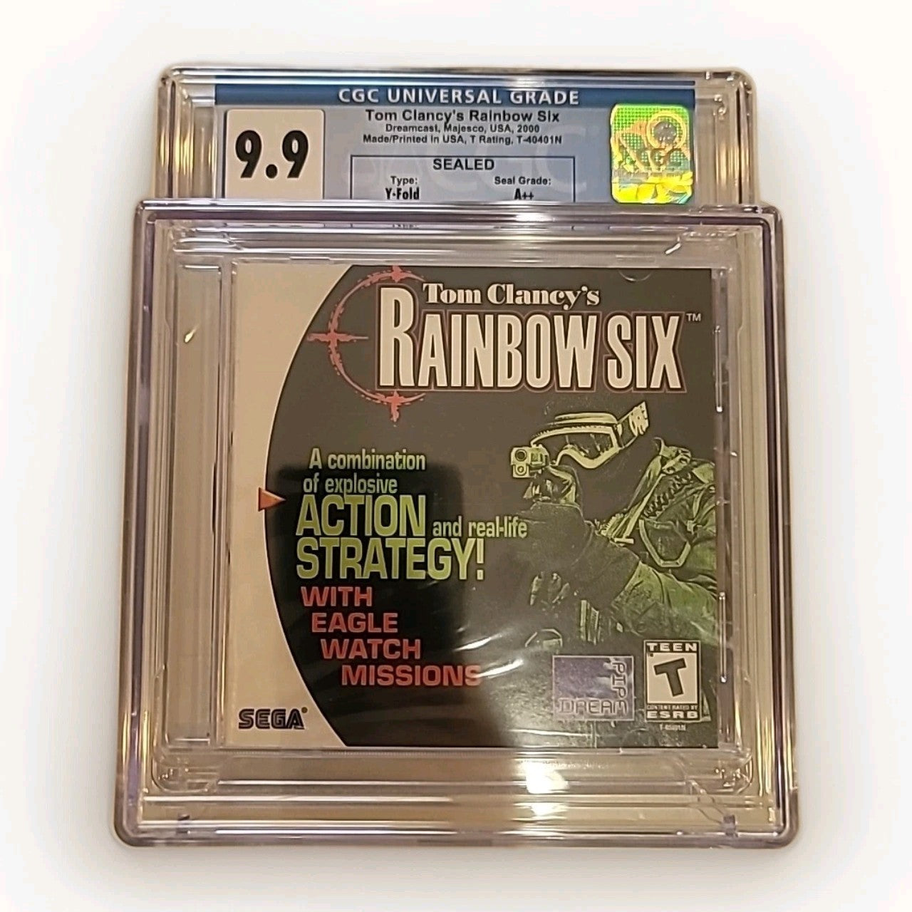 Tom Clancy's Rainbow Six (Sega Dreamcast, 2000) - CGC 9.9 A++ Sealed