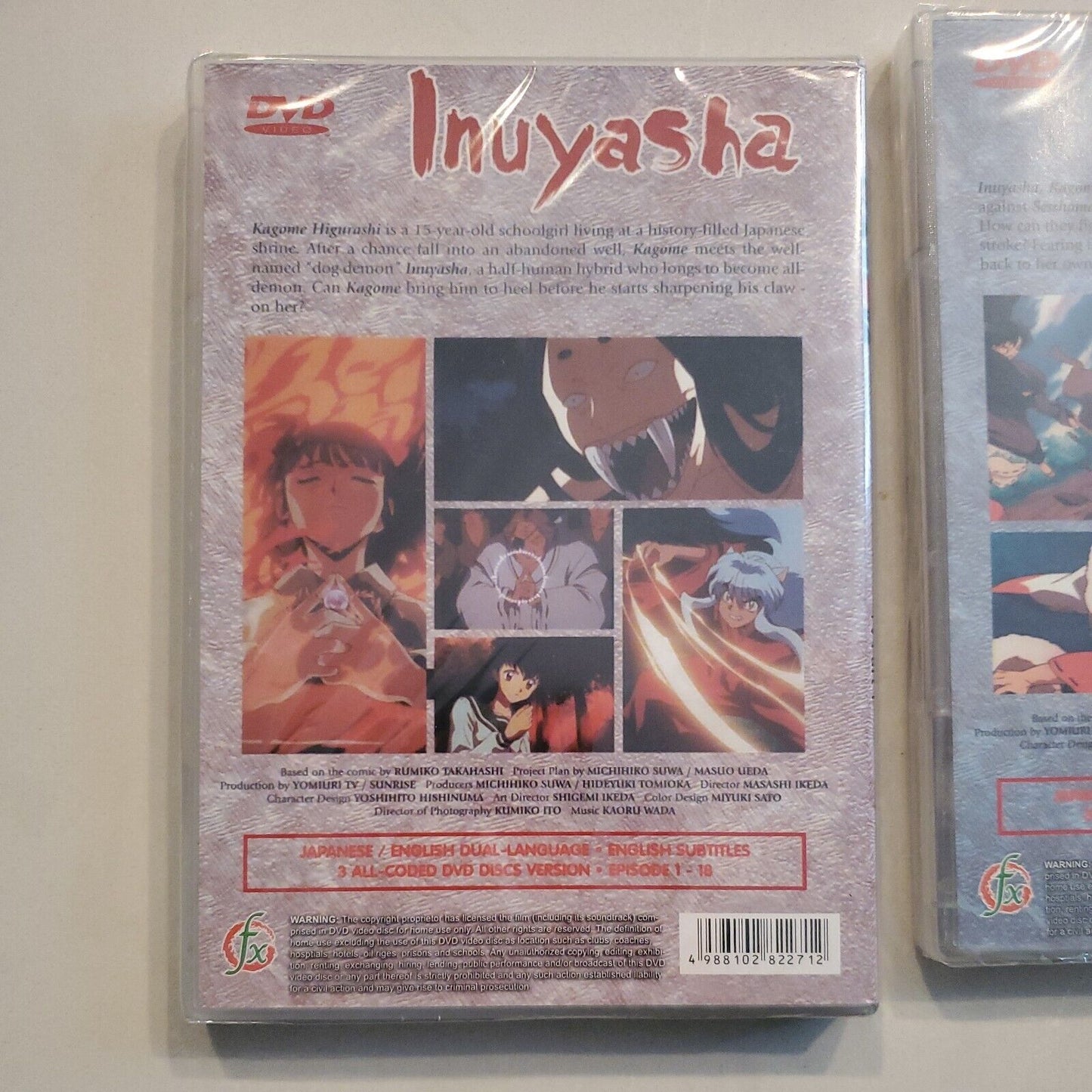 Inuyasha TV Part 1,2,3 Japanese with English Subtitles Brand New SB11