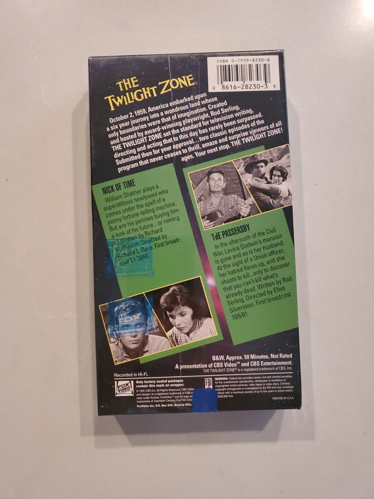 The Twilight Zone: 2 TV Episodes Vintage VHS - Nick Of Time & The Passersby