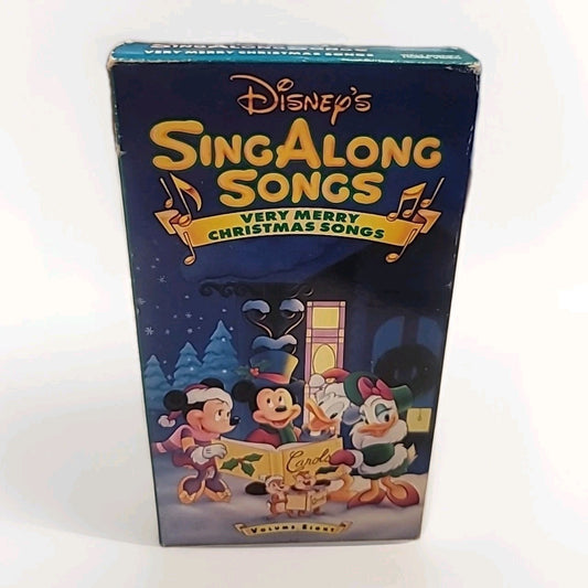 *Tested* VHS Disney's Sing Along Songs Very Merry Christmas Songs Volume Eight 8
