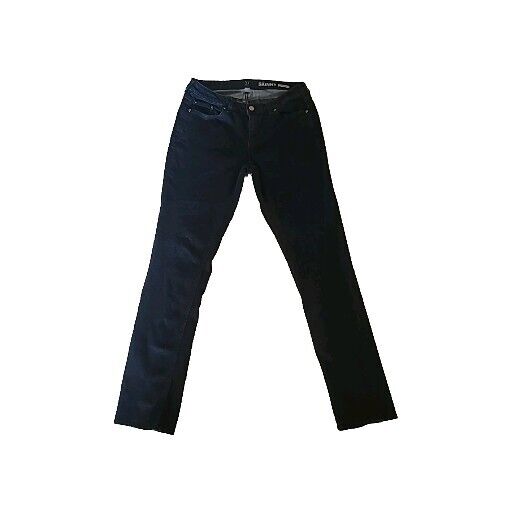 New York & Company Curvy Low Rise Skinny Denim Jeans Women's 10 Blue Dark Wash