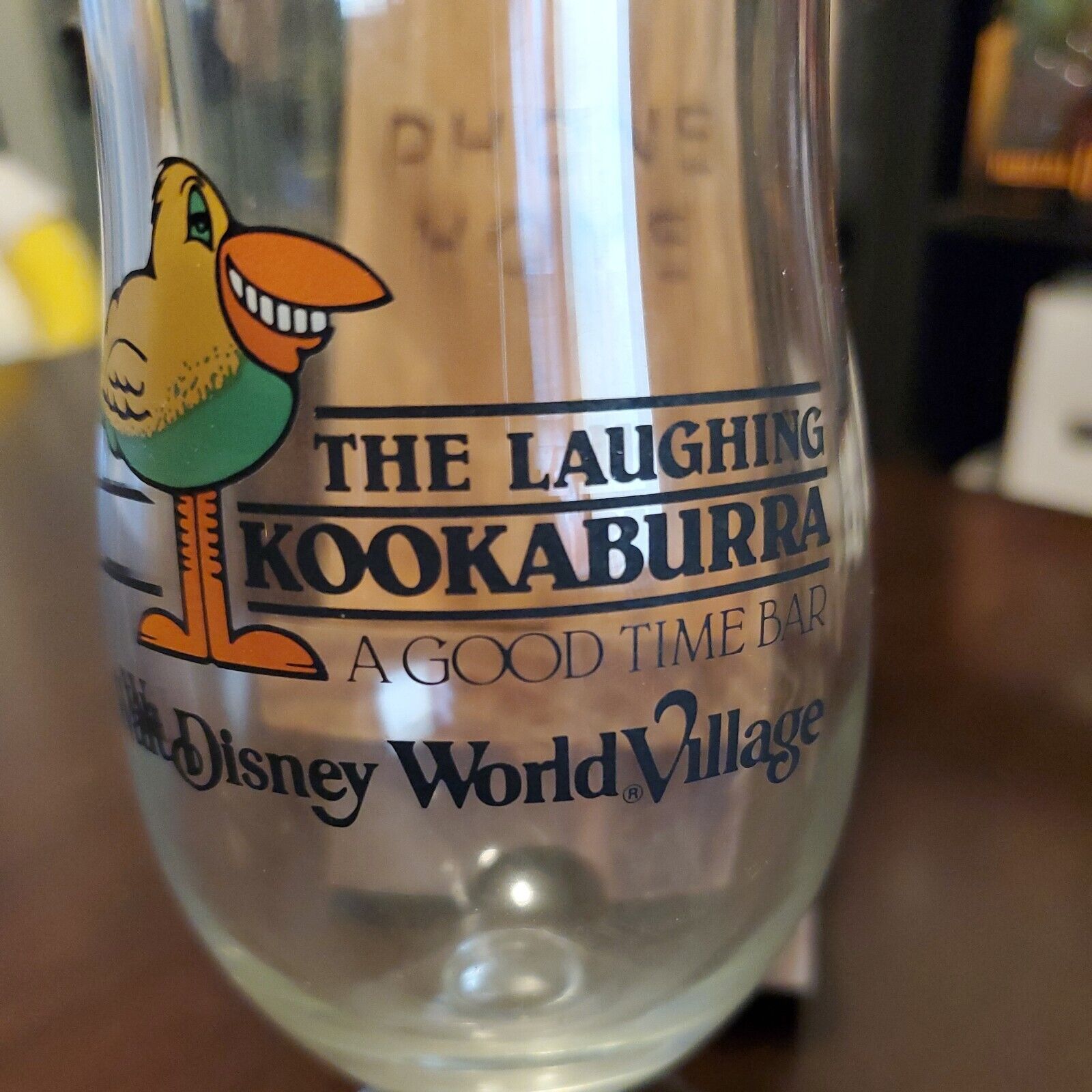 Walt Disney World VILLAGE The Laughing Kookaburra Glass