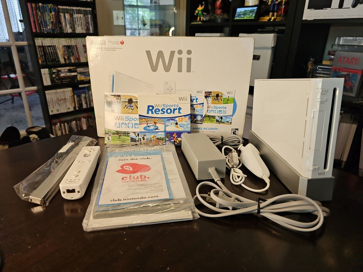 Nintendo Wii Sports & Resort White Console System In Box Clean & TESTED